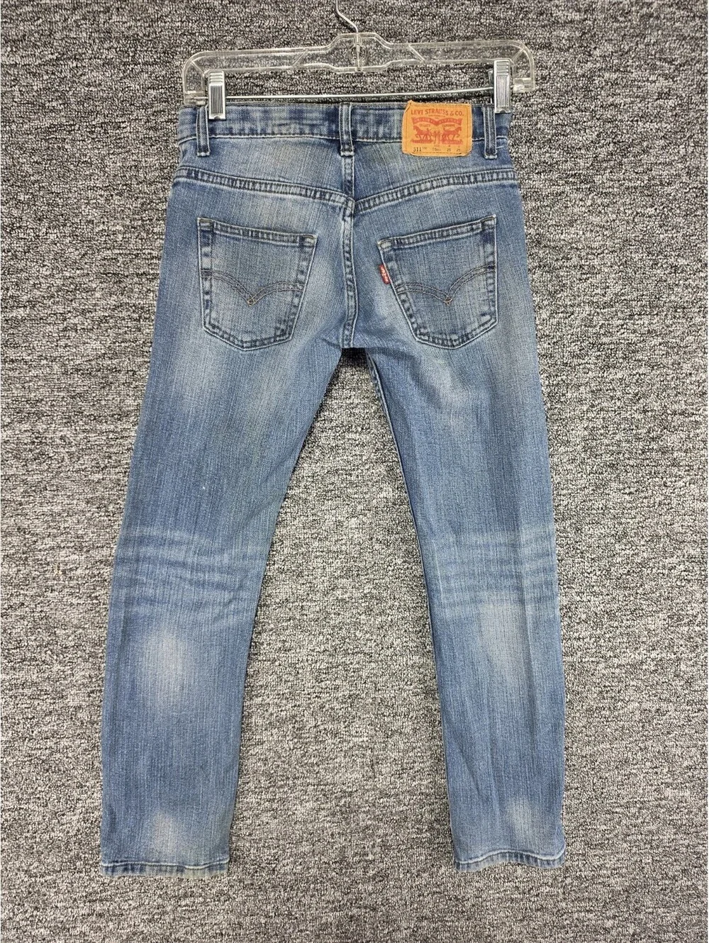 Levi's 511 Slim Fit Light Wash Blue Stretch Denim Jeans 5-Pocket Reg 10